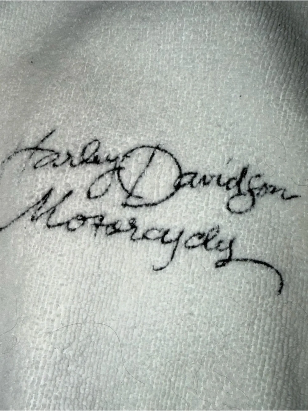 White Harley Davidson Robe - Picture 3 of 10